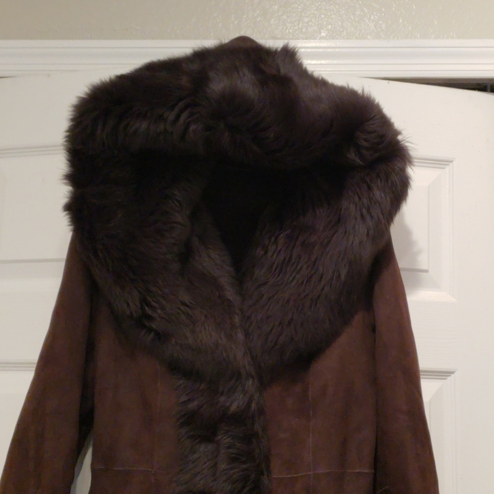 Real fur coat